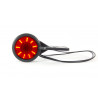 Světlo poziční LED červená/čirá závěsná 12/24V