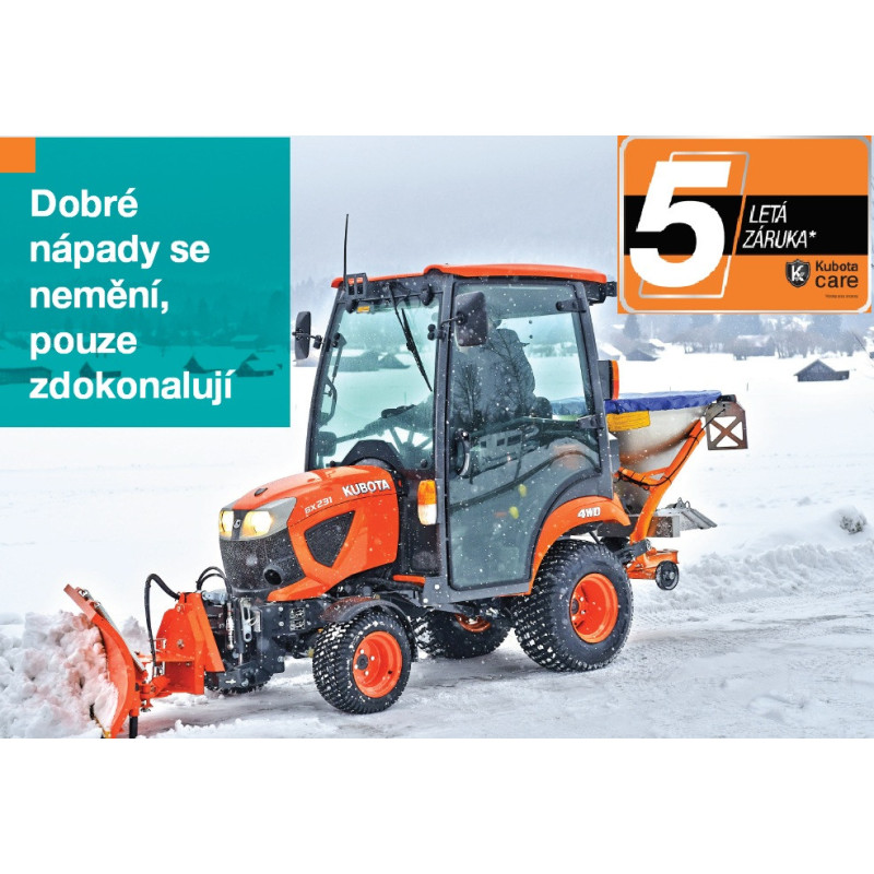 Malotraktor Kubota BX231 CAB - WINTER 2025 Malotraktor Kubota BX231 CAB - WINTER 2025