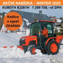 Malotraktor KUBOTA B2261 H - Winter 2025