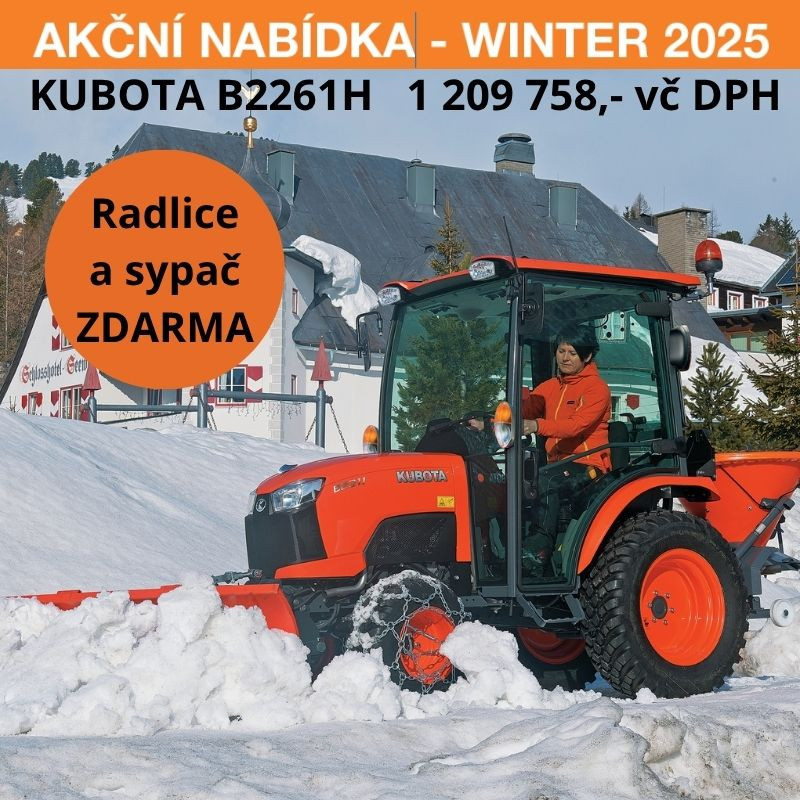 Malotraktor KUBOTA B2261 H - Winter 2025